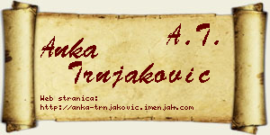 Anka Trnjaković vizit kartica